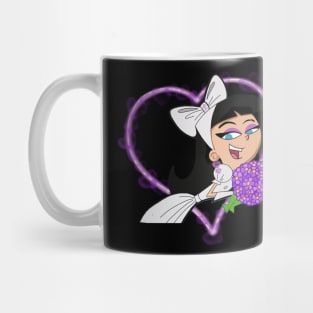 Trixie Tang Wedding Dress Flowers Couple Cute Heart Glow Mug